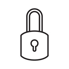 padlock icon vector design logo template EPS 10