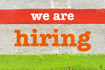 Obraz premium Employment and recruitment concept with illustration 