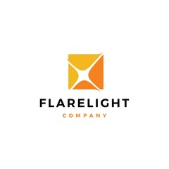 Fototapeta premium flare light logo vector icon illustration download