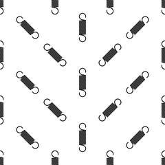 Metal Extension Spring Seamless Pattern, Compression Coiled Spring Seamless Pattern