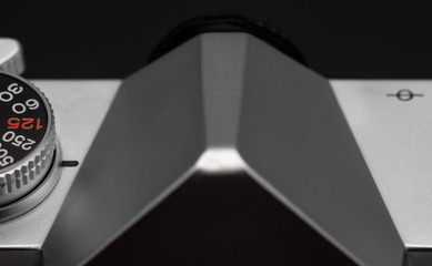 Pentaprism of old reflex film camera