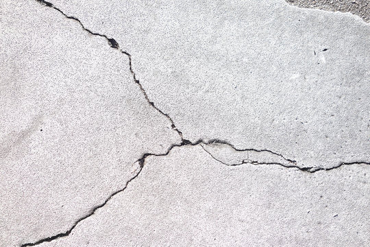 Cracked building foundation