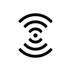 Wi-fi outline icon isolated. Symbol, logo illustration for mobile concept and web design.