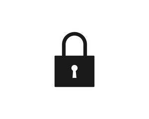 Padlock Secure Icon Design Vector