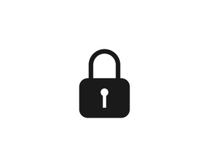 Padlock Secure Icon Design Vector
