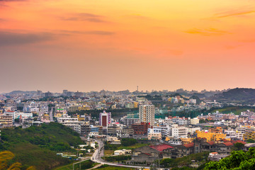 Fototapeta na wymiar Urasoe, Okinawa, Japan Town Skyline
