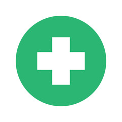 medical cross sign icon