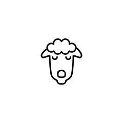 sheep, lamp icon vector illustration