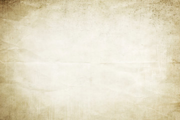 Old crumpled paper background or texture