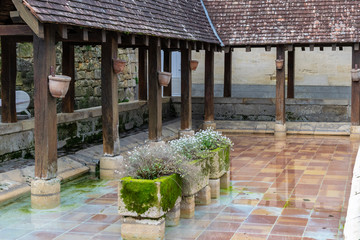 St Emilion streets. Medieval architecture. Aquitaine, France, Europe