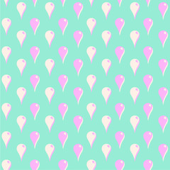 Pink point on blue seamless pattern. Art design stock vector illustration for web, for print, for fabric print, for wallpaper, for cover