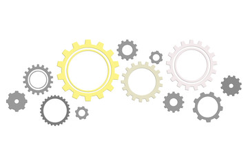 abstract background with gears