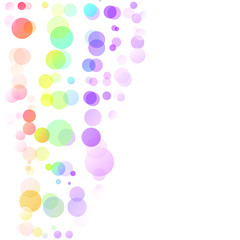 Bubbles Circle Dots Unique Colorful Bright Vector Background