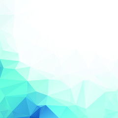 Blue Polygonal Mosaic Background, Creative Design Templates
