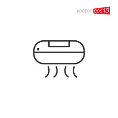 Fototapeta premium Air Conditioner Icon Design Vector