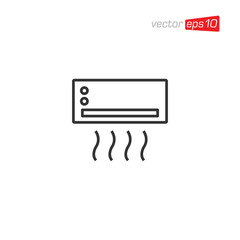 Air Conditioner Icon Design Vector