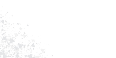  White silver geometric universal background for business presentation. Abstract elegant triangle. Minimalist empty triangular background with copy space. Halftone monochrome cover. 