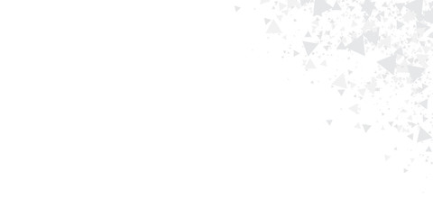  White silver geometric universal background for business presentation. Abstract elegant triangle. Minimalist empty triangular background with copy space. Halftone monochrome cover. 