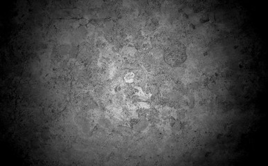 Old wall texture cement dark black gray  background abstract grey color design are light with white gradient background.