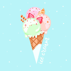 illustration of ice cream