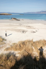 white sands beach on north of iona