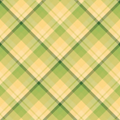 Seamless pattern in discreet light green and warm yellow colors for plaid, fabric, textile, clothes, tablecloth and other things. Vector image. 2