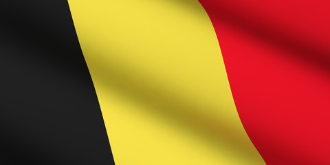 Fototapeta premium flag of Belgium Belgian