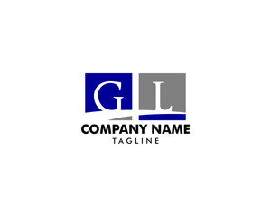Initial Letter GL Logo Template Design