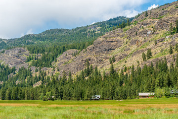 Fototapeta na wymiar Mountains in Cascades National Park, Washington, USA.