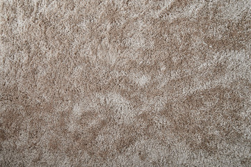 Cozy fluffy brown carpet