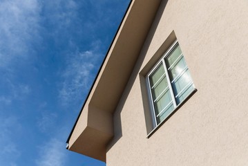 pvc window on house