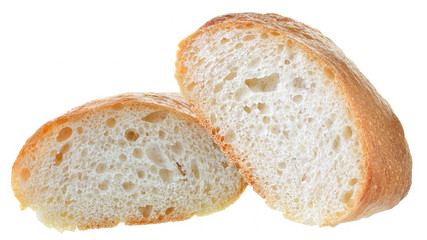 Fresh slice bread isolated