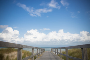 ponton d'accès à la plage