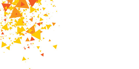  Geometric Triangle Orange Yellow and White Abstract Vector Background for Presentation Design.