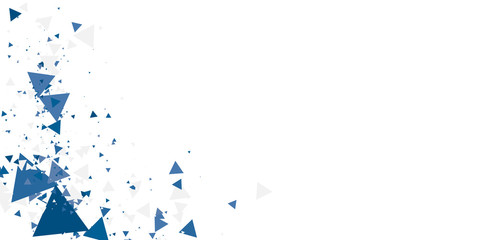 Naklejka premium Abstract blue triangle modern template for business or technology presentation and space for text, vector illustration. Suit for presentation design.