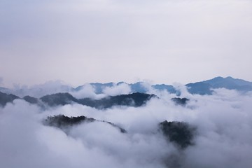 The cloud up above the mountains in Taiwan