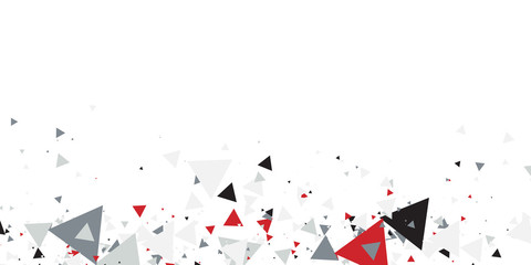 Geometric triangle template corporate concept red black grey and white contrast background. Vector graphic design illustration