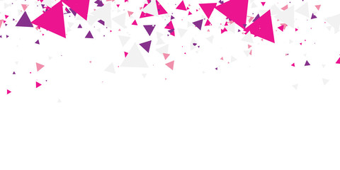 Pink purple geometric triangle abstract background for presentation design. Vector illustration and graphic design