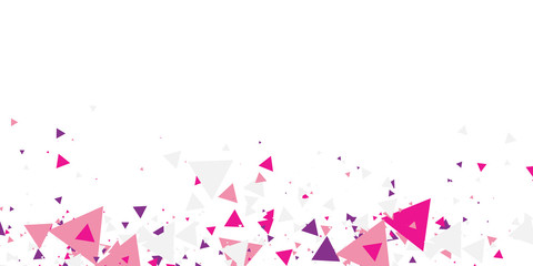 Pink purple geometric triangle abstract background for presentation design. Vector illustration and graphic design