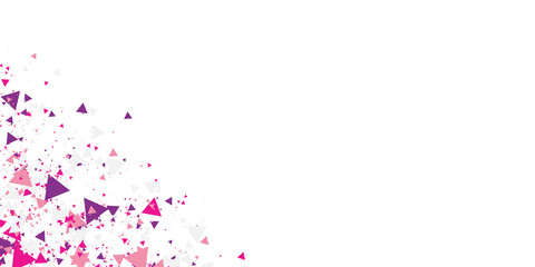 Pink purple geometric triangle abstract background for presentation design. Vector illustration and graphic design