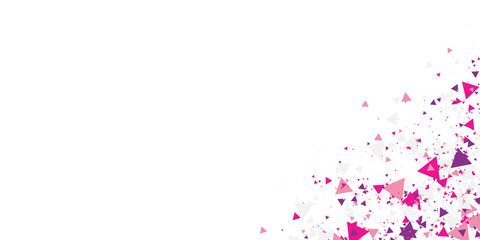 Pink purple geometric triangle abstract background for presentation design. Vector illustration and graphic design