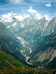 Gordijnen Koruldi lakes in Caucasus mountains, Georgia © nika