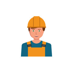 Constructer icon desing. Isolated flat illustration of constructer