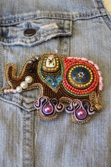 It is fashionable to wear brooches on clothes, on bags - everywhere