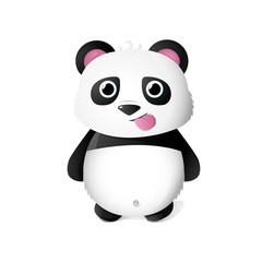 Naklejka premium Funny and Cute panda illustration and Vector