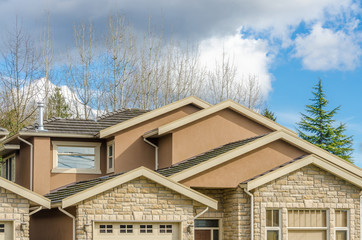 the roof of the house with nice window