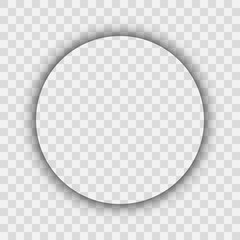 Dark transparent realistic shadow