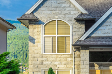 the roof of the house with nice window