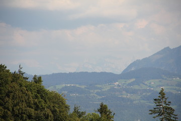 landscape of mountains