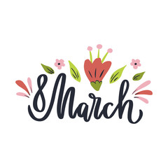 8 march. International women's day.